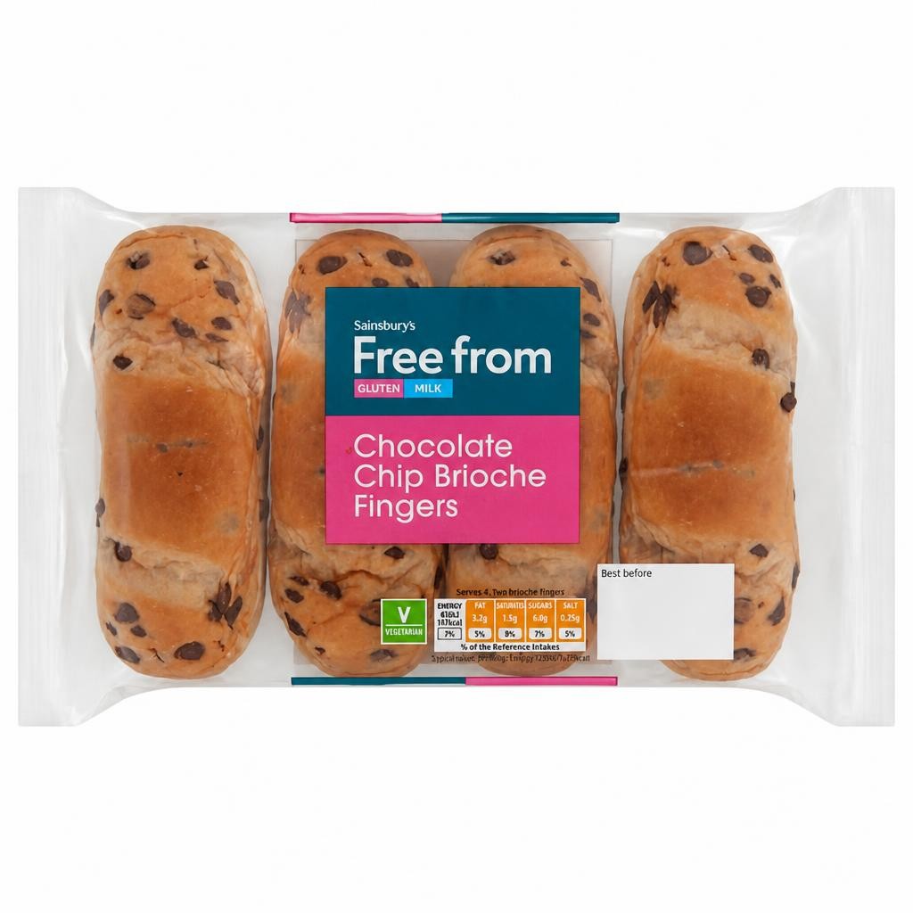 Sainsbury's Free From Chocolate Brioche Rolls 176g