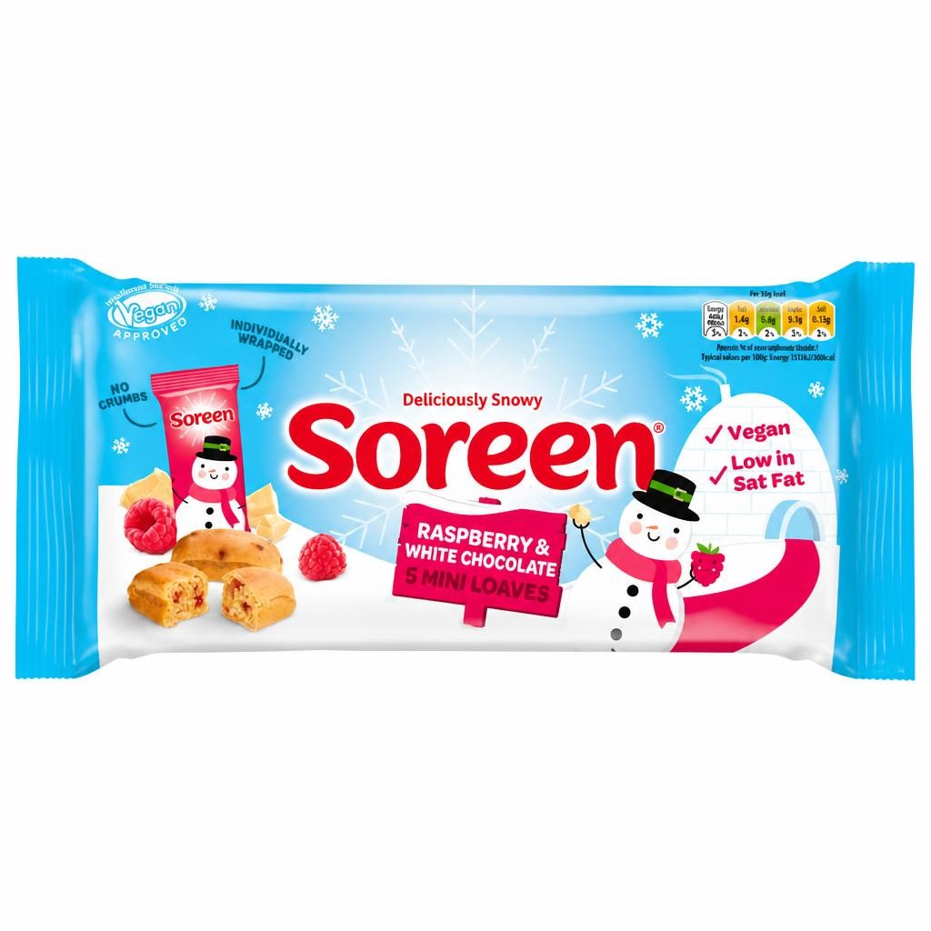 Soreen Raspberry & White Choc Mini Loaves x5 150g