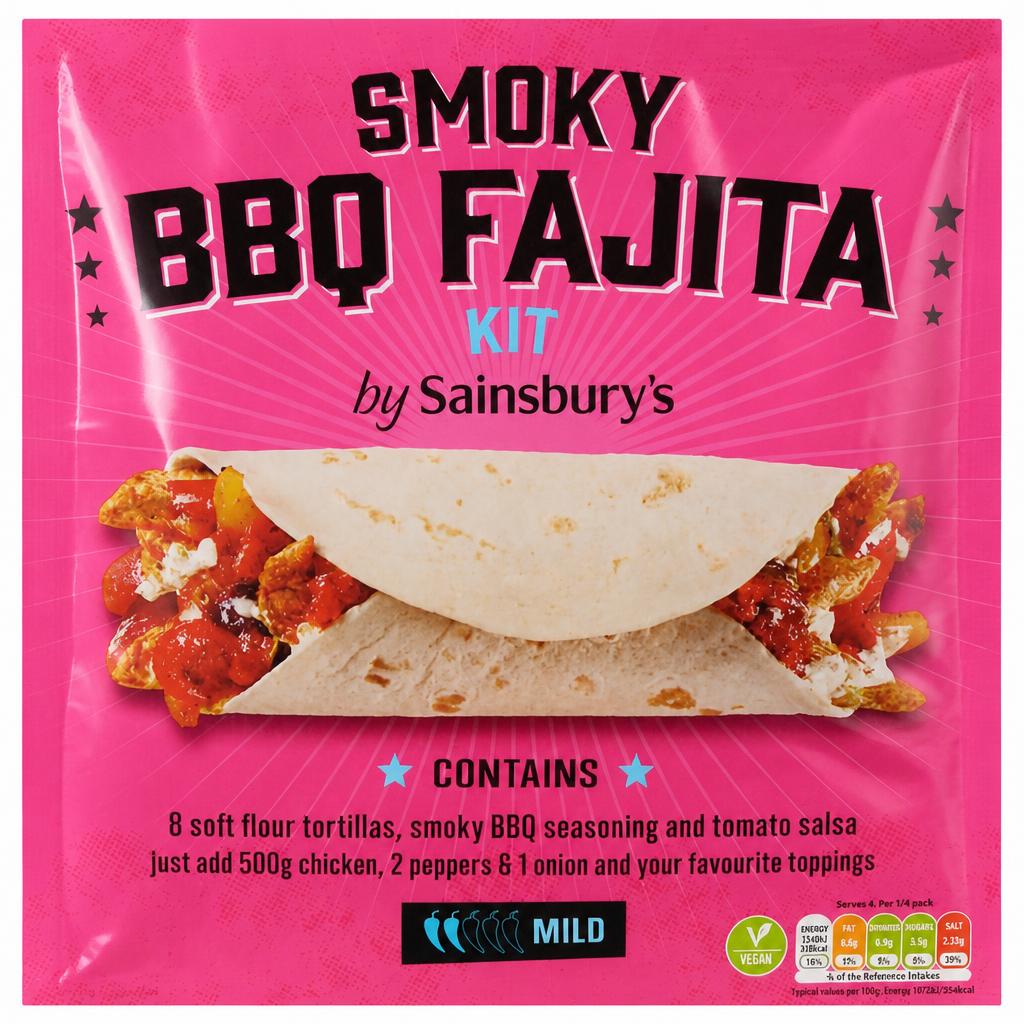 Sainsbury's Smoky BBQ Fajita Kit 500g