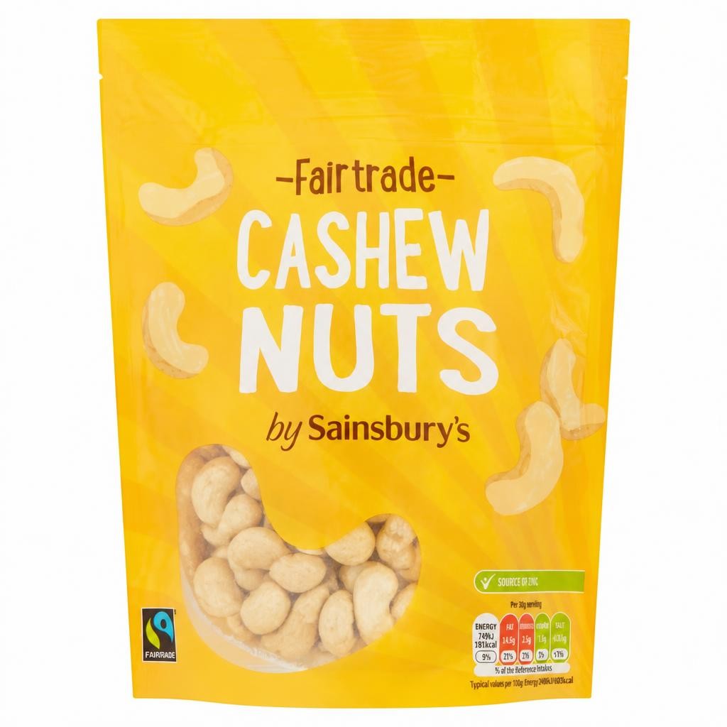 Sainsbury's Fairtrade Cashew Nuts 300g