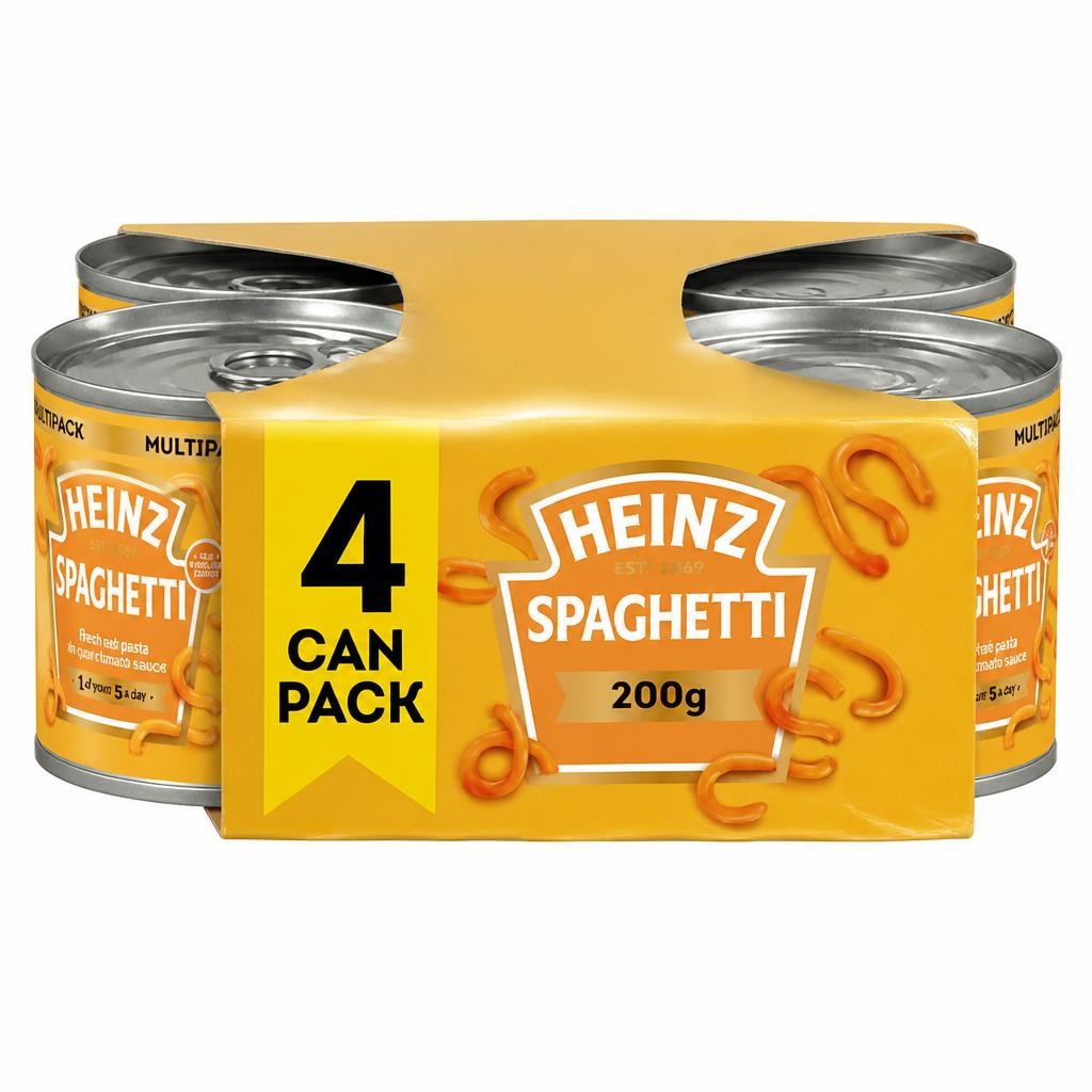 Heinz Spaghetti Great Value Pack 4 x 200g