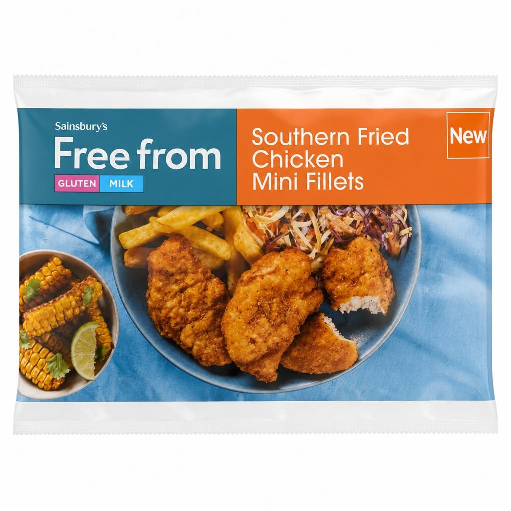 Sainsbury's Free From Southern Fried Chicken Mini Fillets 250g