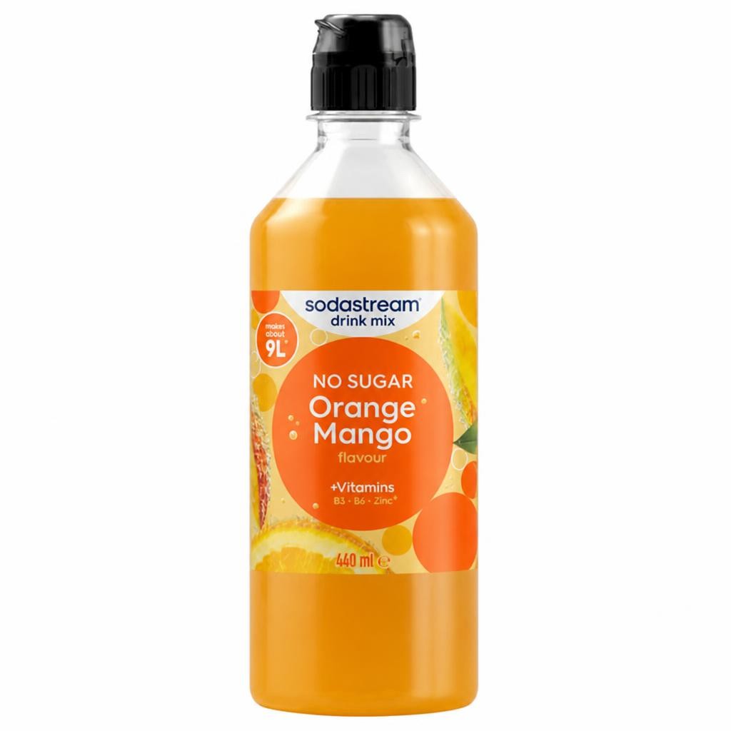 Sodastream Classics Orange Mango Flavour Sparkling Drink Mix 440ml