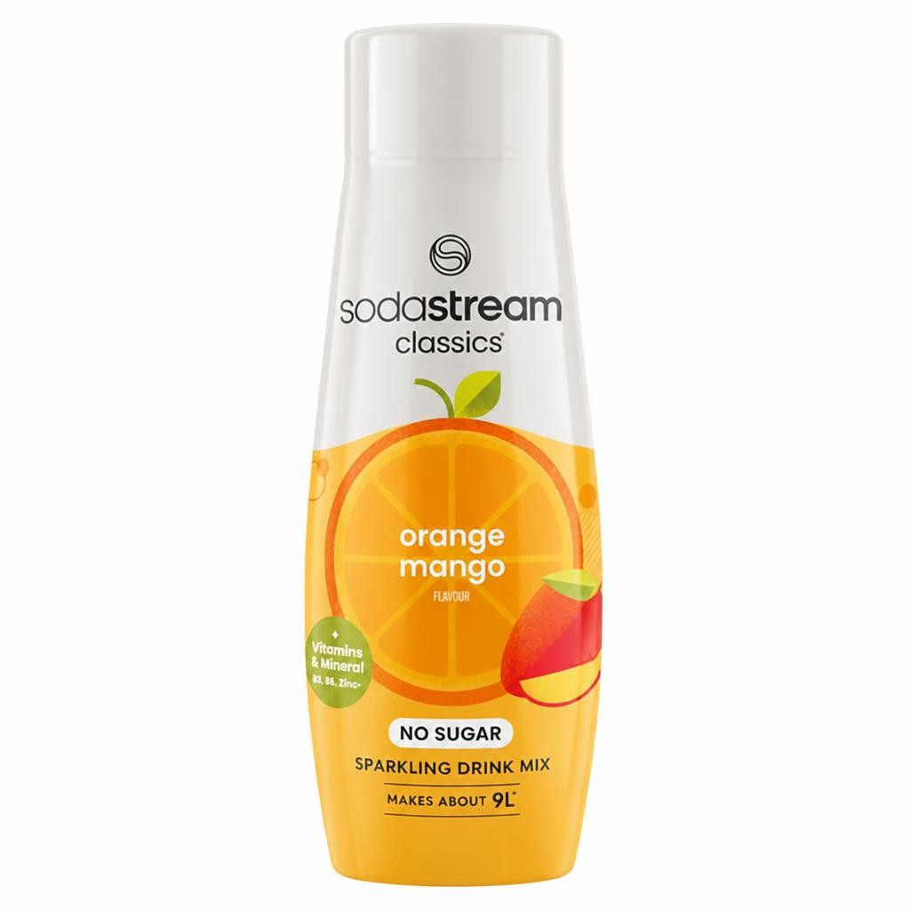 Sodastream Classics Orange Mango Flavour Sparkling Drink Mix 440ml