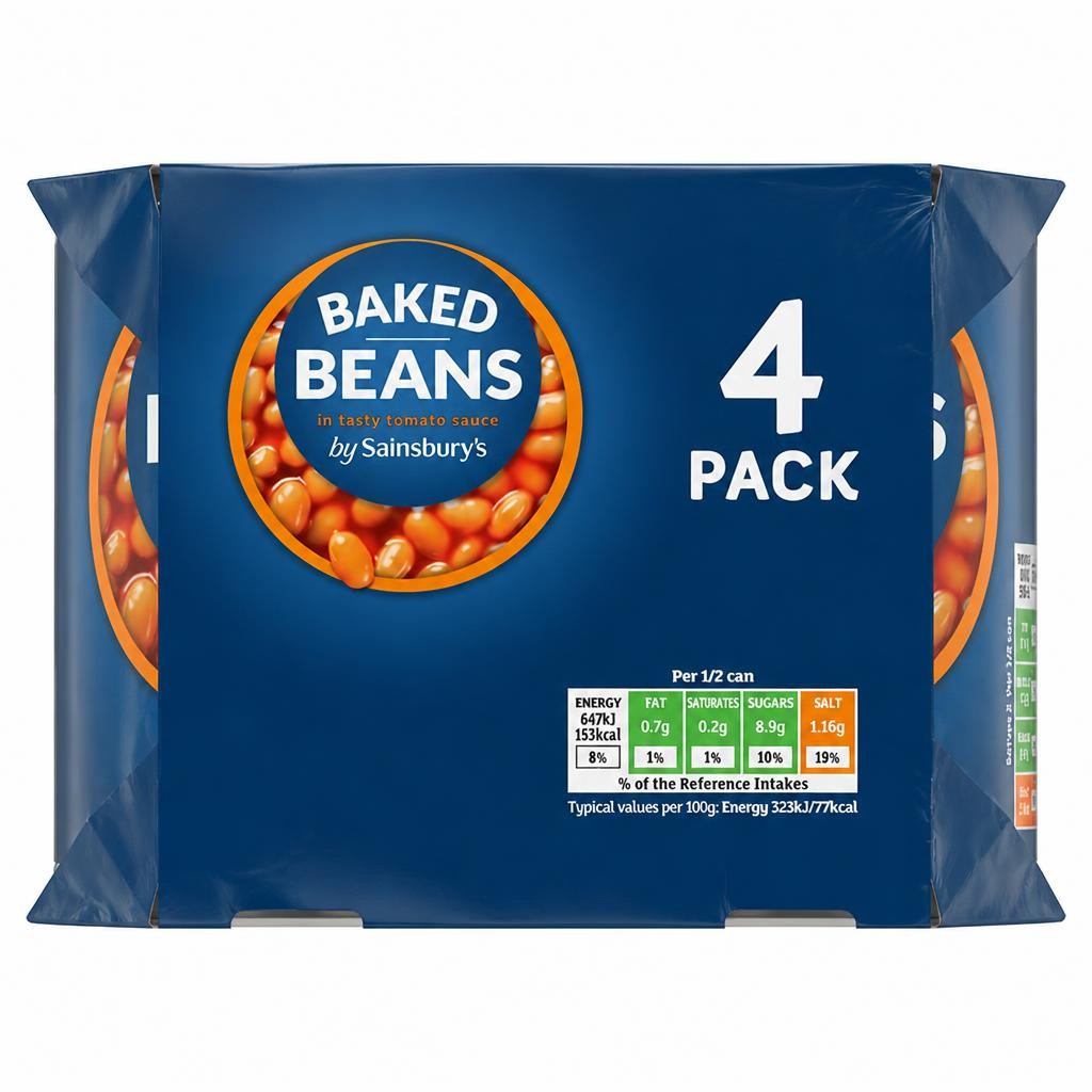 Sainsbury's Baked Beans 4x400g