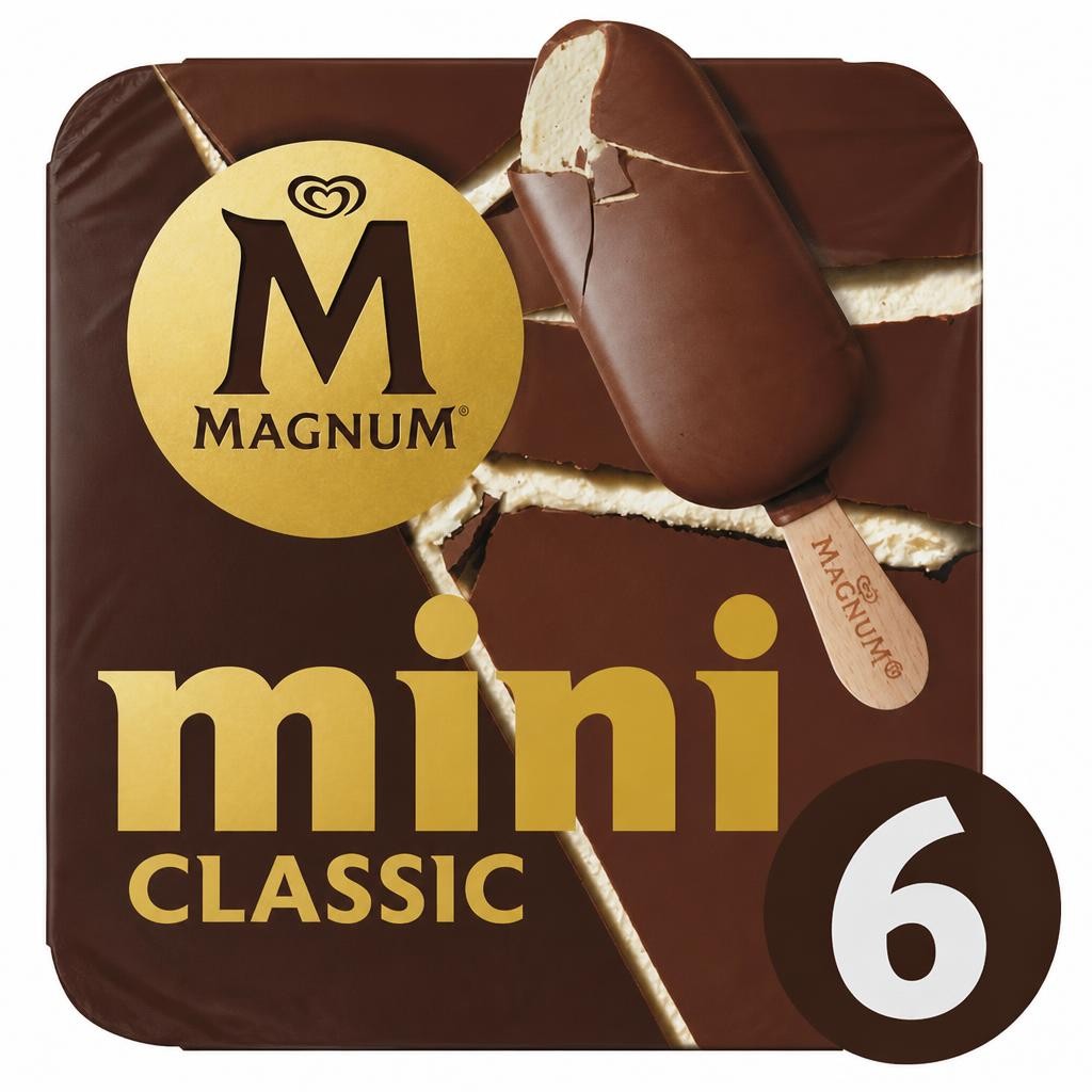 Magnum Mini Classic 6 x 55ml Ice Cream Sticks