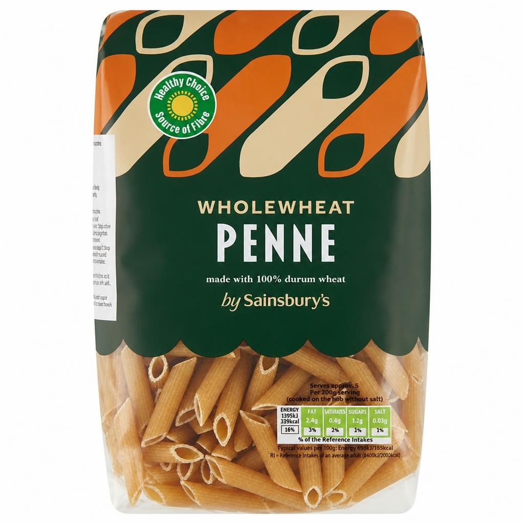 Sainsbury's Wholewheat Penne Pasta 500g