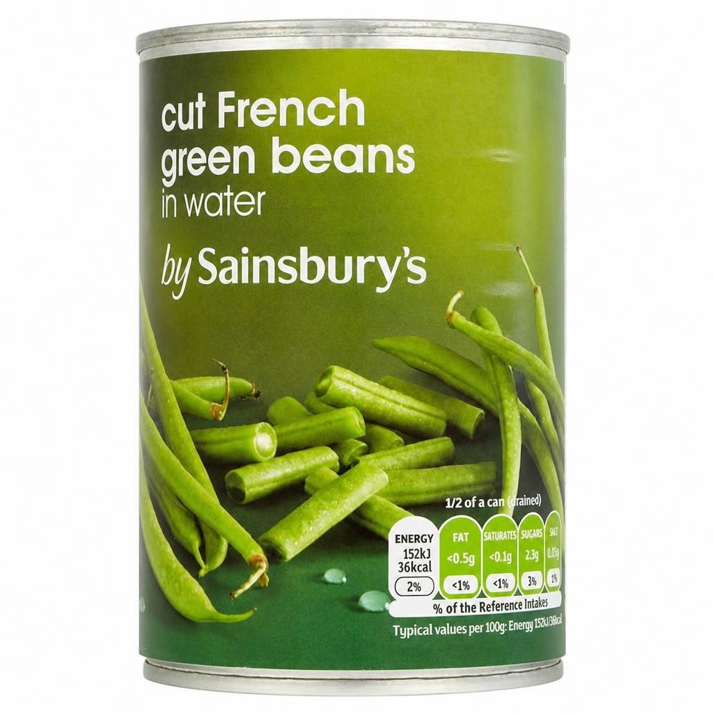 Sainsbury's Cut Green Beans In Water 400g