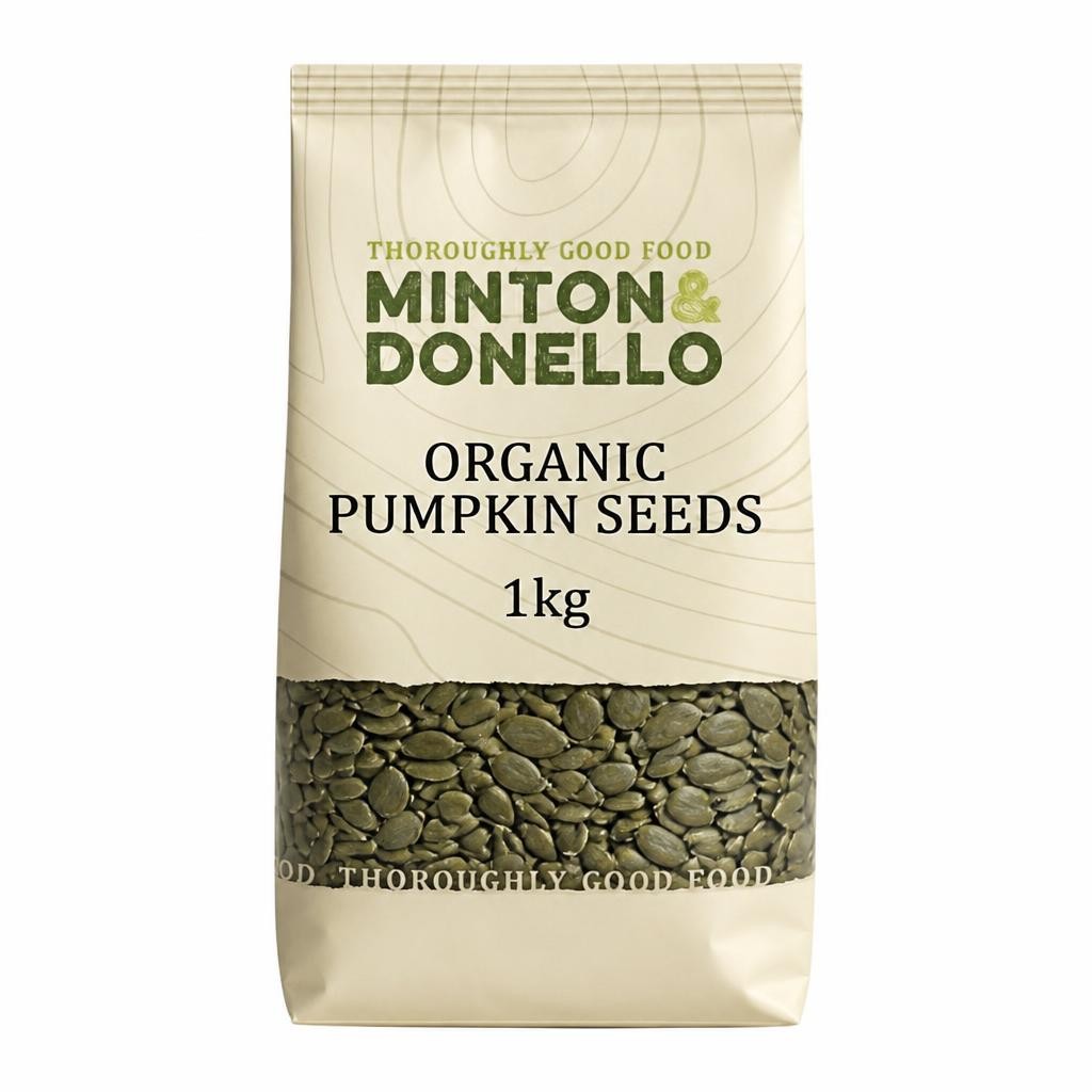 Minton & Donello Organic Pumpkin Seeds 6 x 1Kg