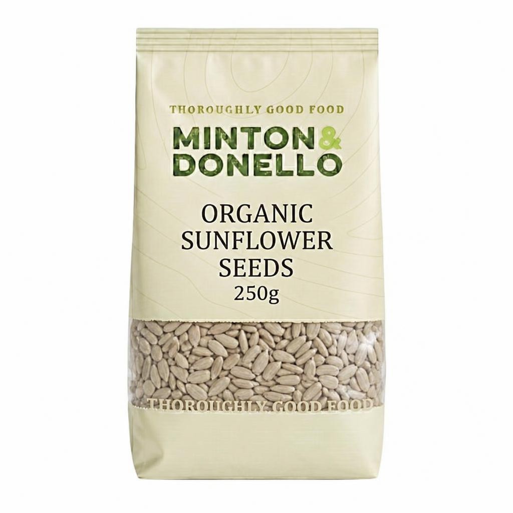 Minton & Donello Organic Sunflower Seeds 6 x 250g