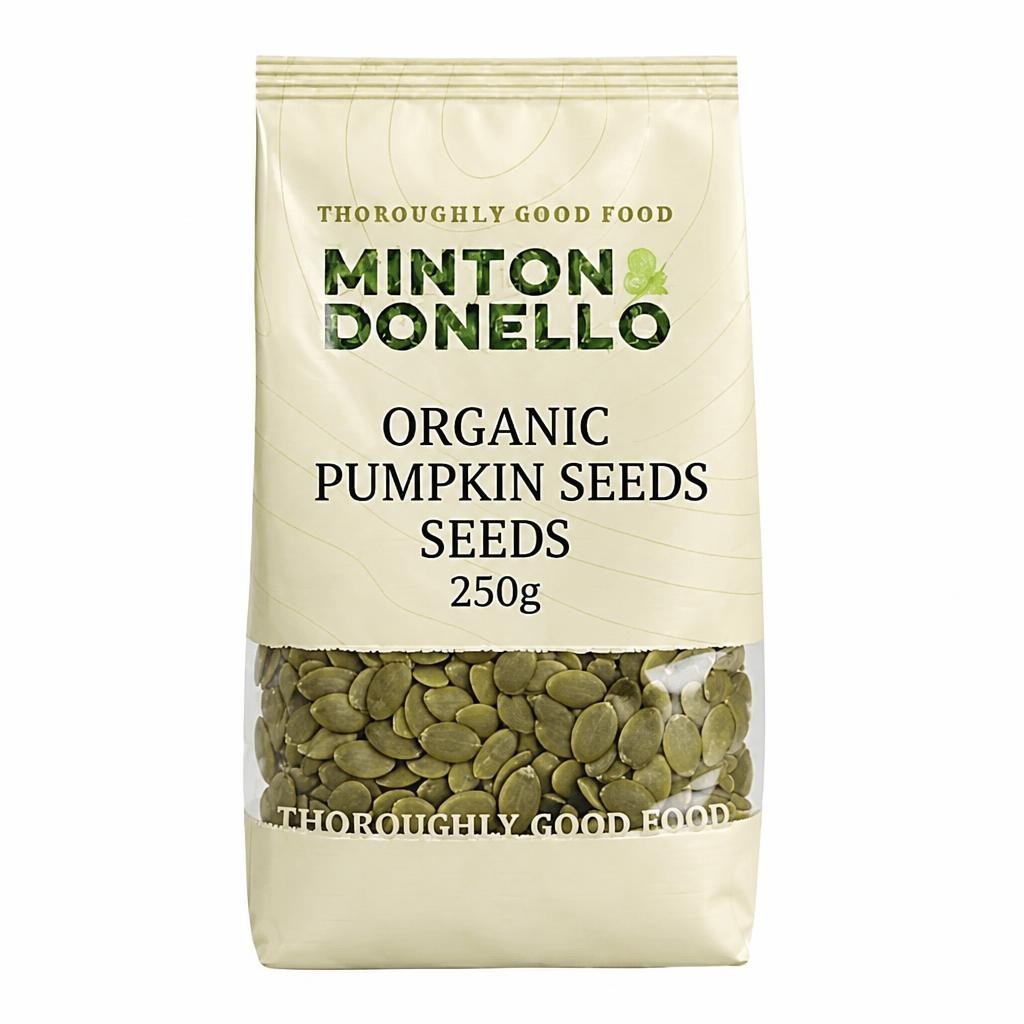Minton & Donello Organic Pumpkin Seeds 6 x 250g
