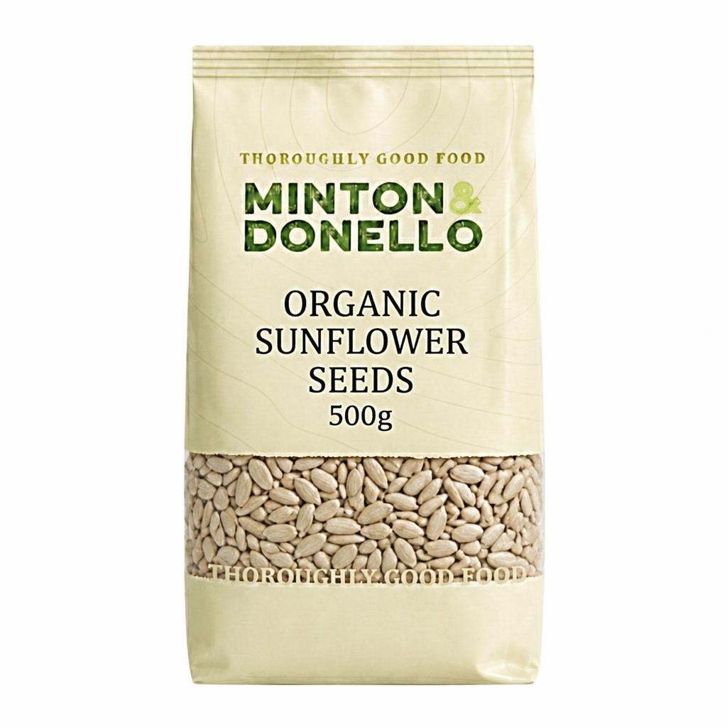 Minton & Donello Organic Sunflower Seeds 6 x 500g