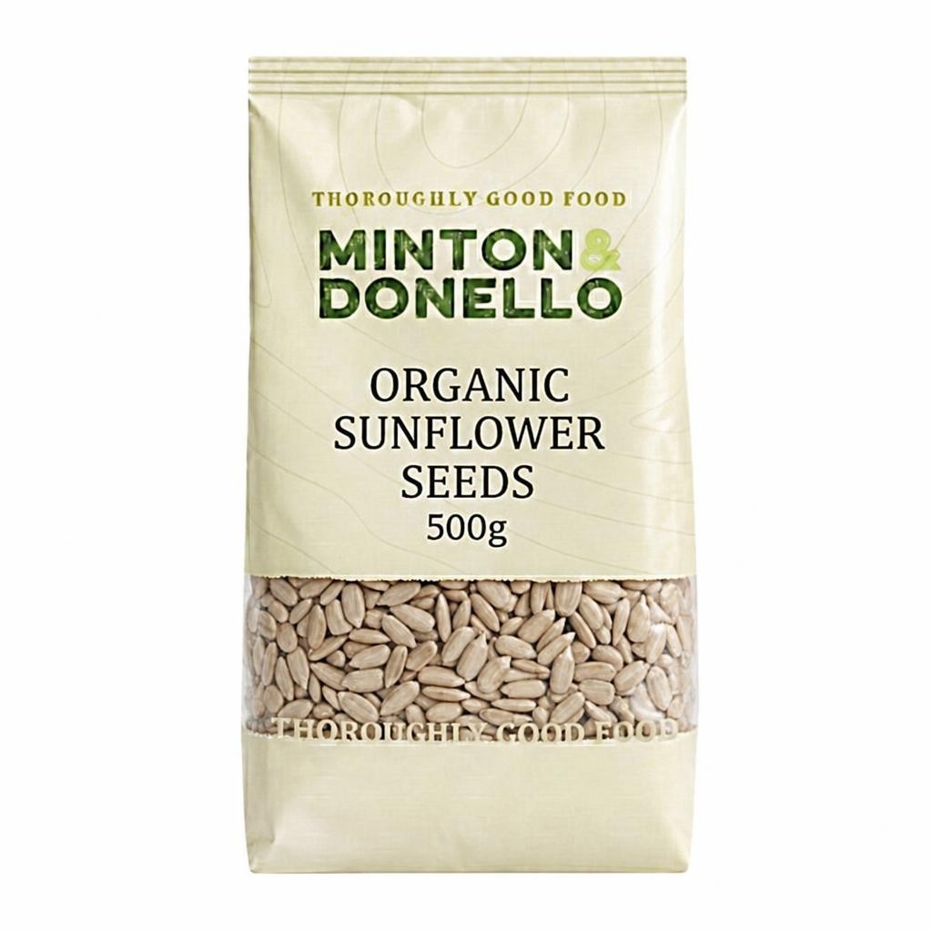 Minton & Donello Organic Sunflower Seeds 6 x 500g