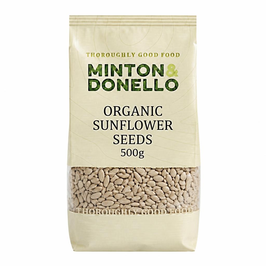 Minton & Donello Organic Sunflower Seeds 6 x 500g
