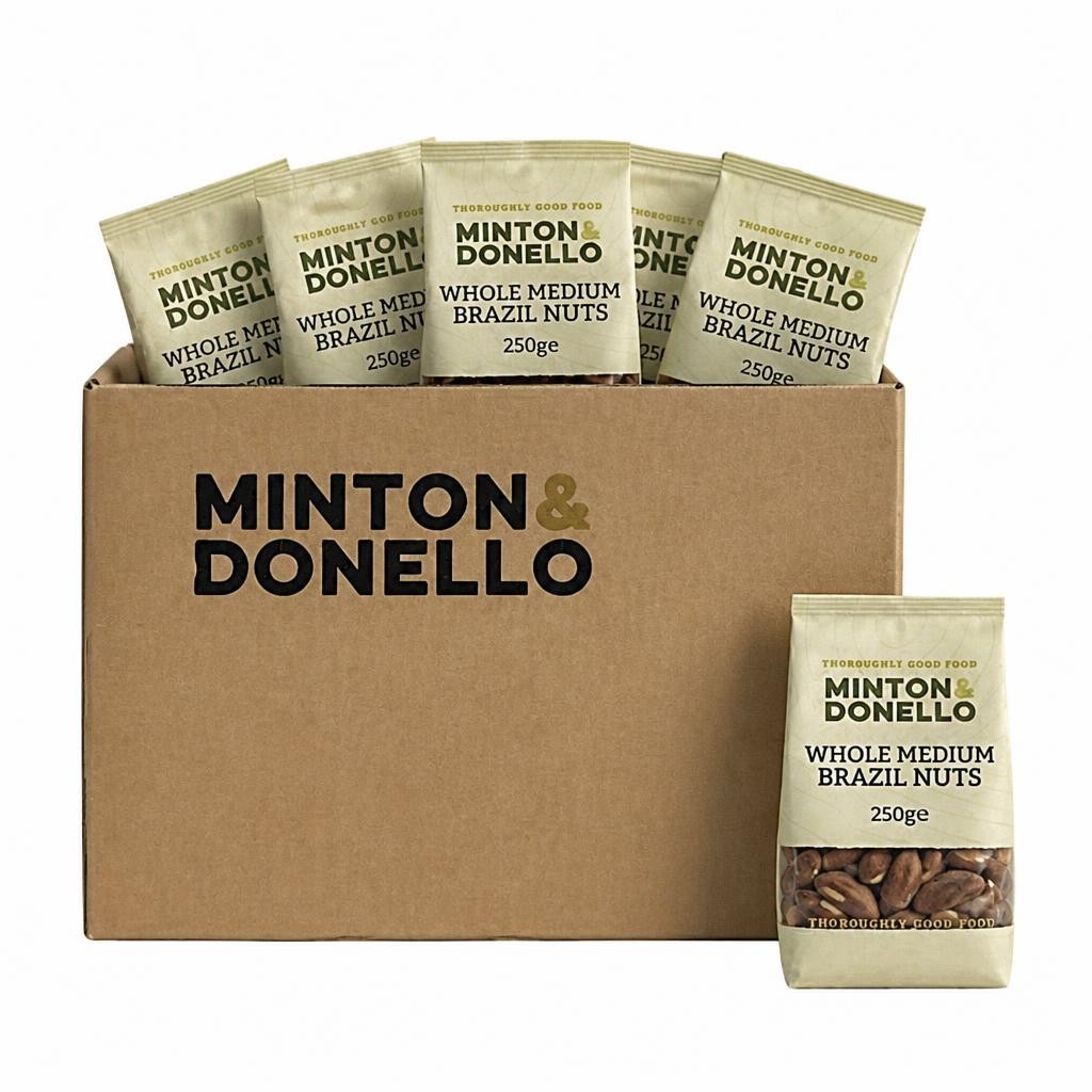 Minton & Donello Whole Medium Brazil Nuts 6 x 250g