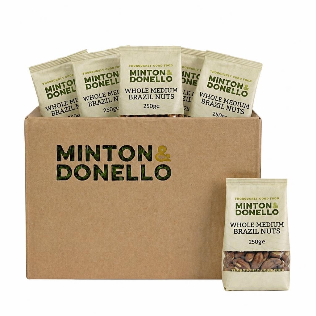 Minton & Donello Whole Medium Brazil Nuts 6 x 250g