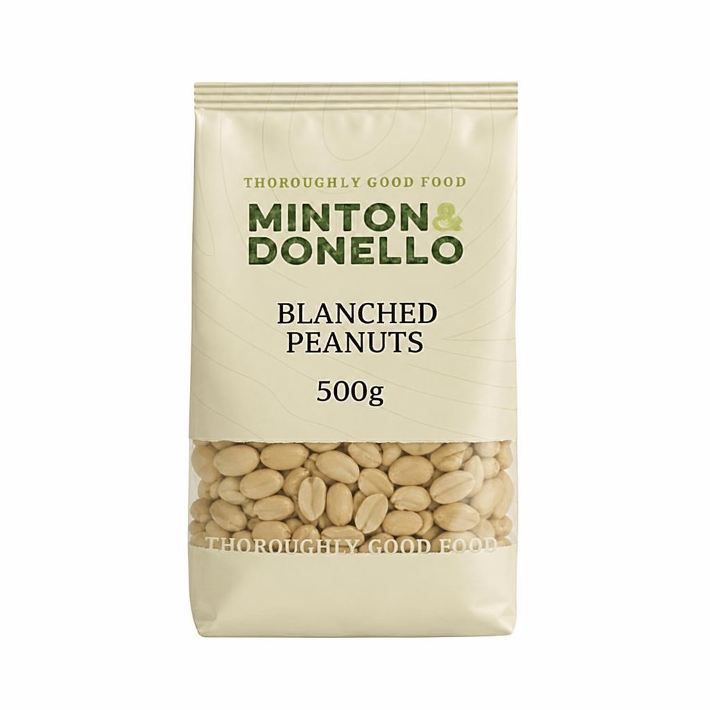 Minton & Donello Blanched Peanuts 6 x 500g