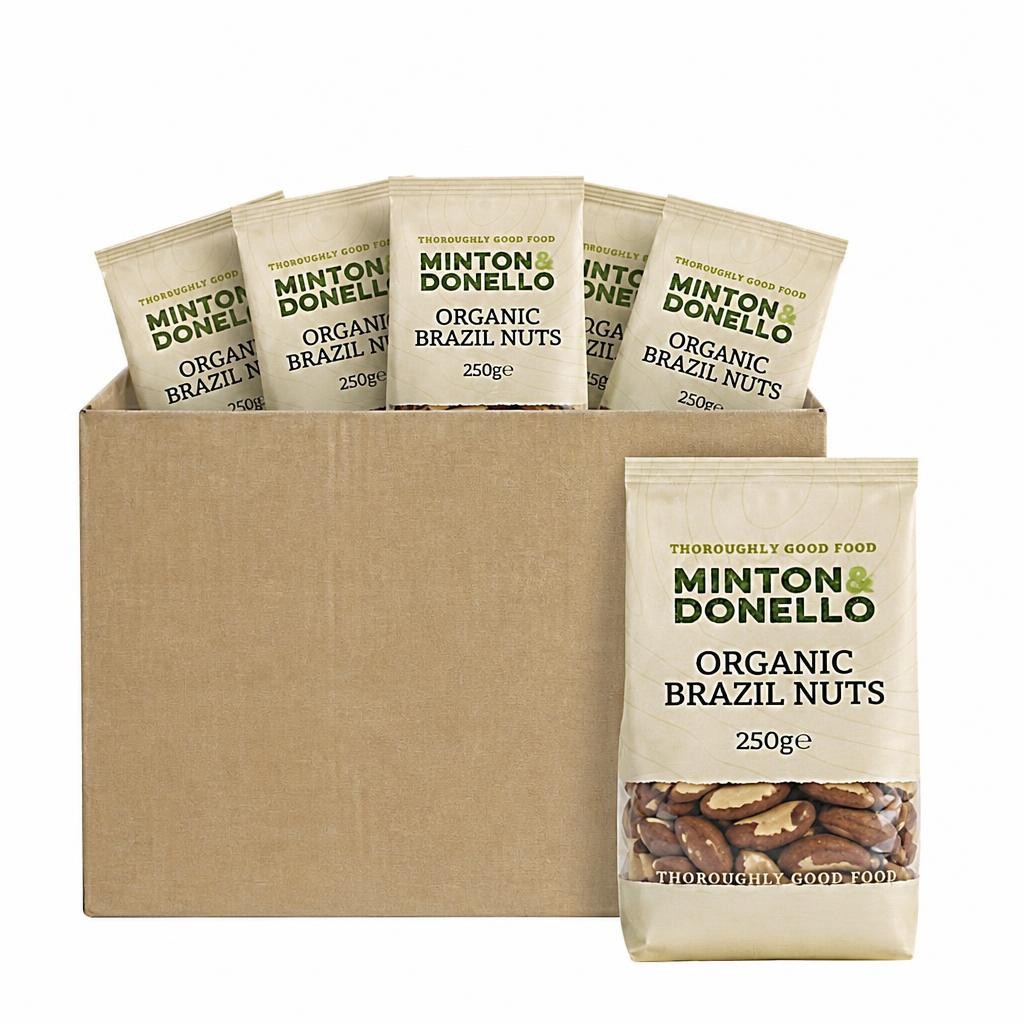 Minton & Donello Organic Brazil Nuts 6 x 250g