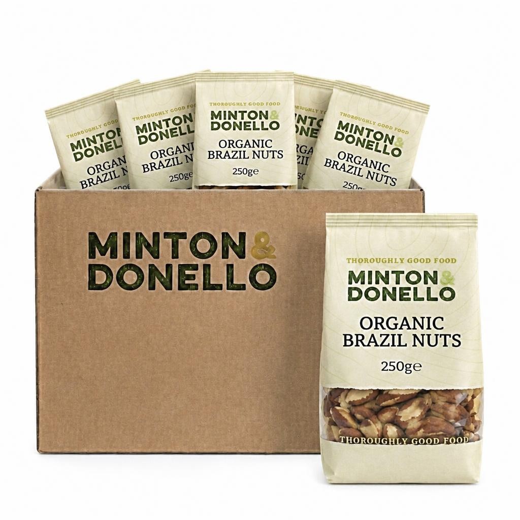Minton & Donello Organic Brazil Nuts 6 x 250g