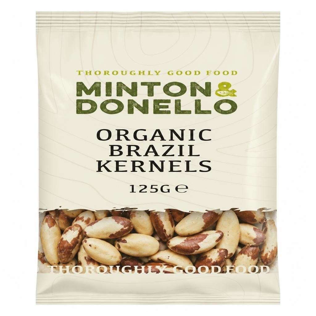 Minton & Donello Organic Brazil Nut Kernels 6 x 125g