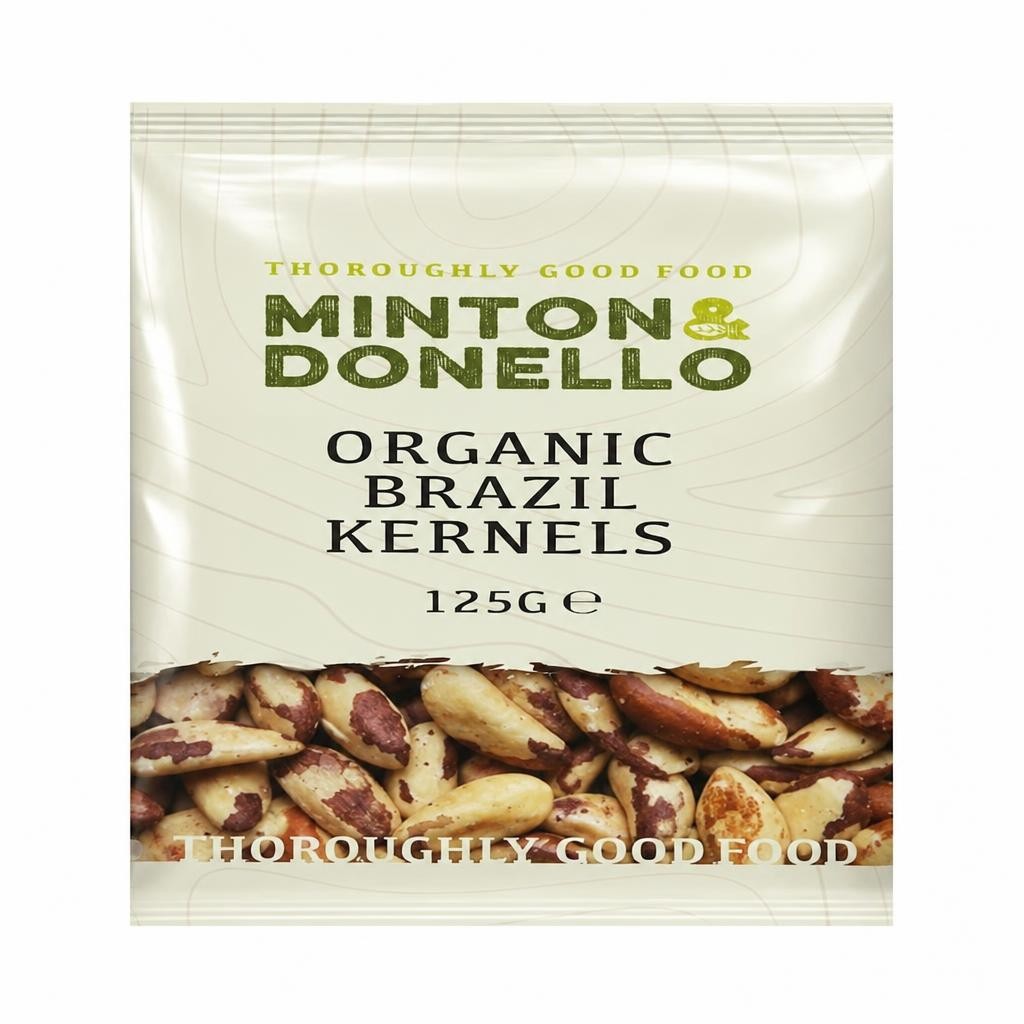 Minton & Donello Organic Brazil Nut Kernels 6 x 125g