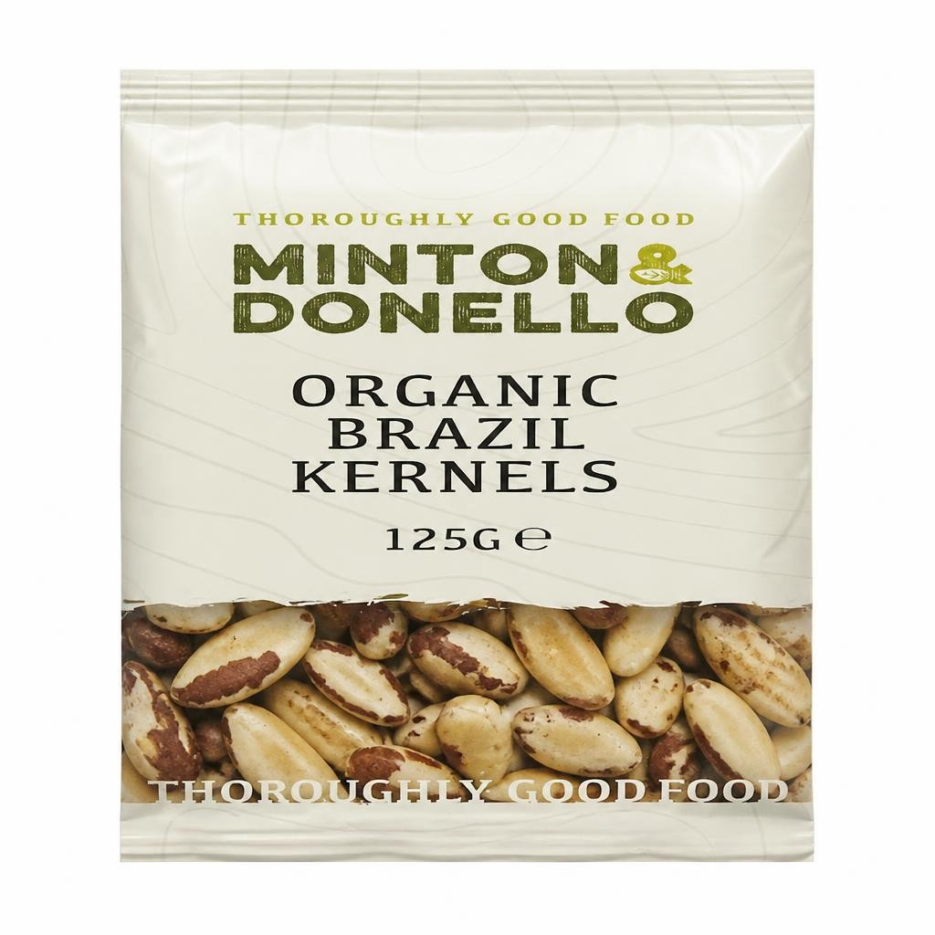 Minton & Donello Organic Brazil Nut Kernels 6 x 125g