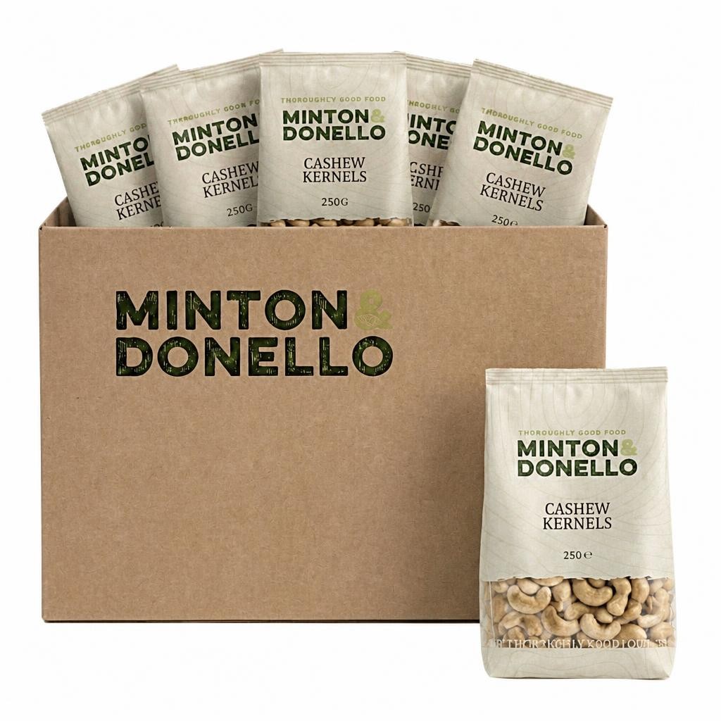 Minton & Donello Cashew Kernels 6 x 250g