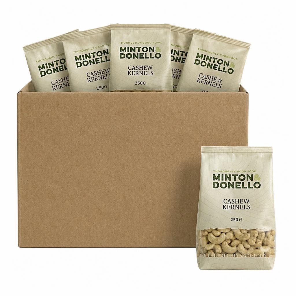 Minton & Donello Cashew Kernels 6 x 250g