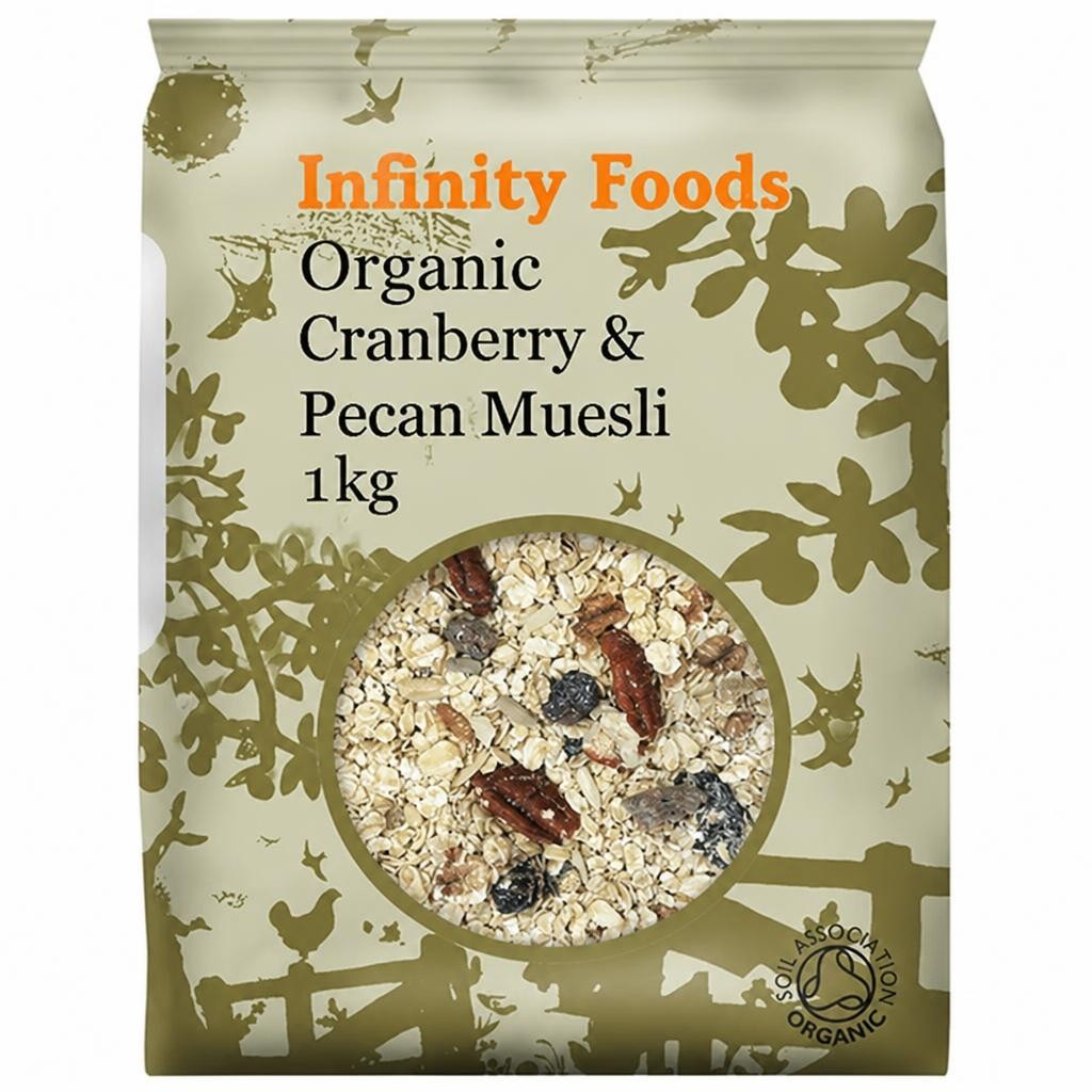 Cranberry and Pecan Muesli 1kg, Organic (Infinity Foods) | Multi