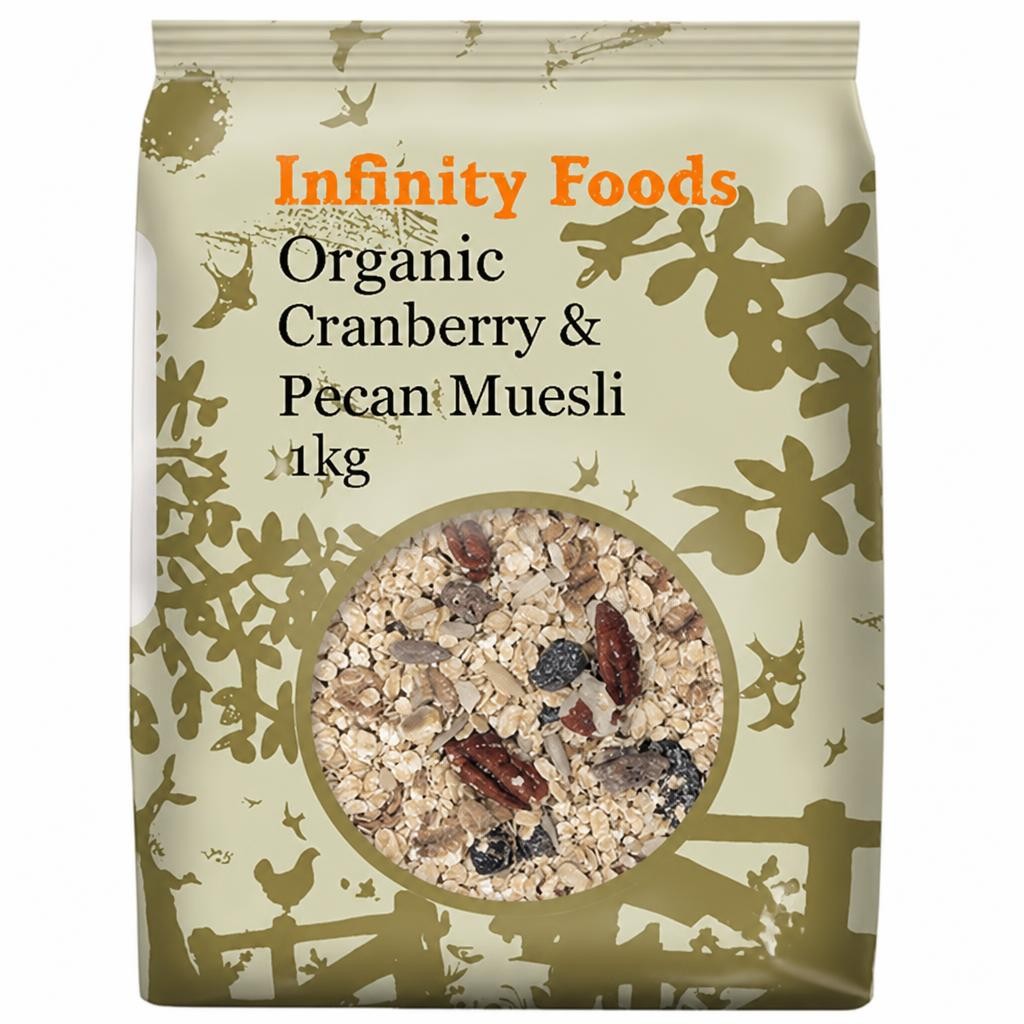 Cranberry and Pecan Muesli 1kg, Organic (Infinity Foods) | Multi