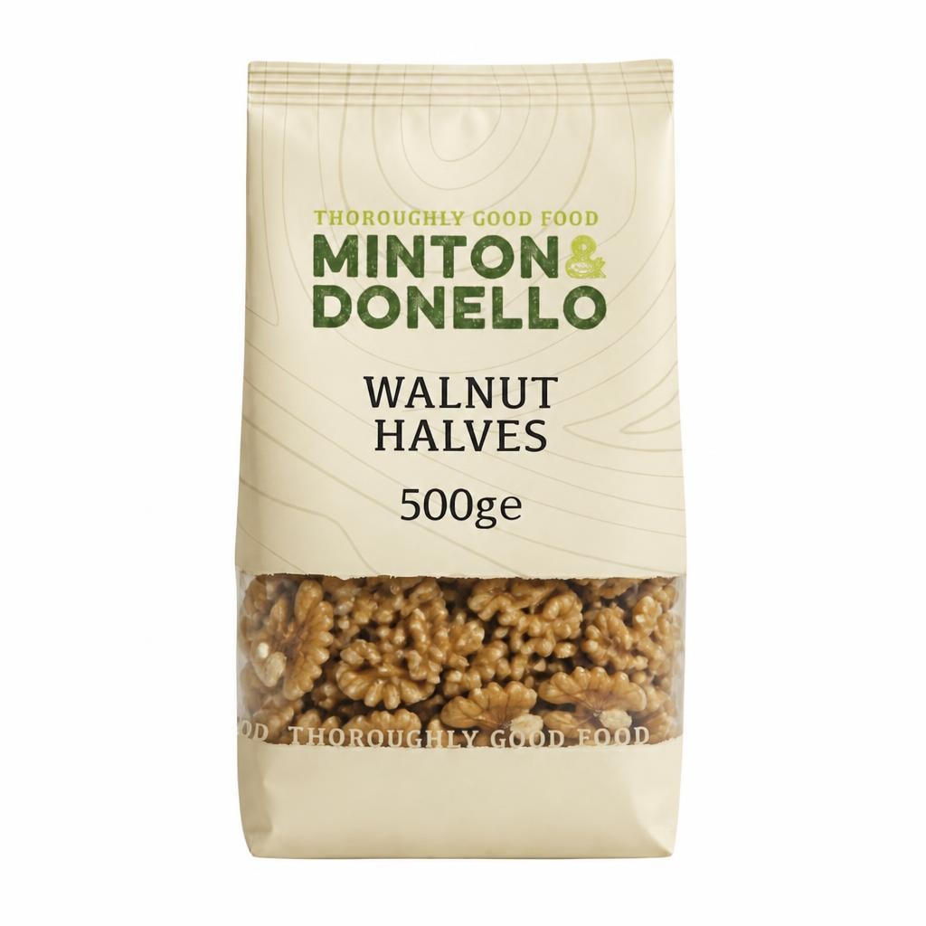 Minton & Donello Walnut Halves 6 x 500g
