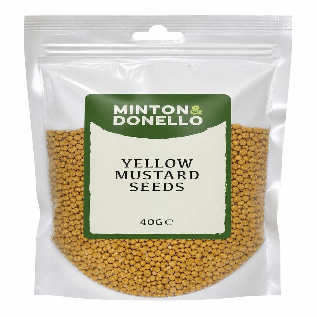 Minton & Donello Yellow Mustard Seeds 10 x 40g