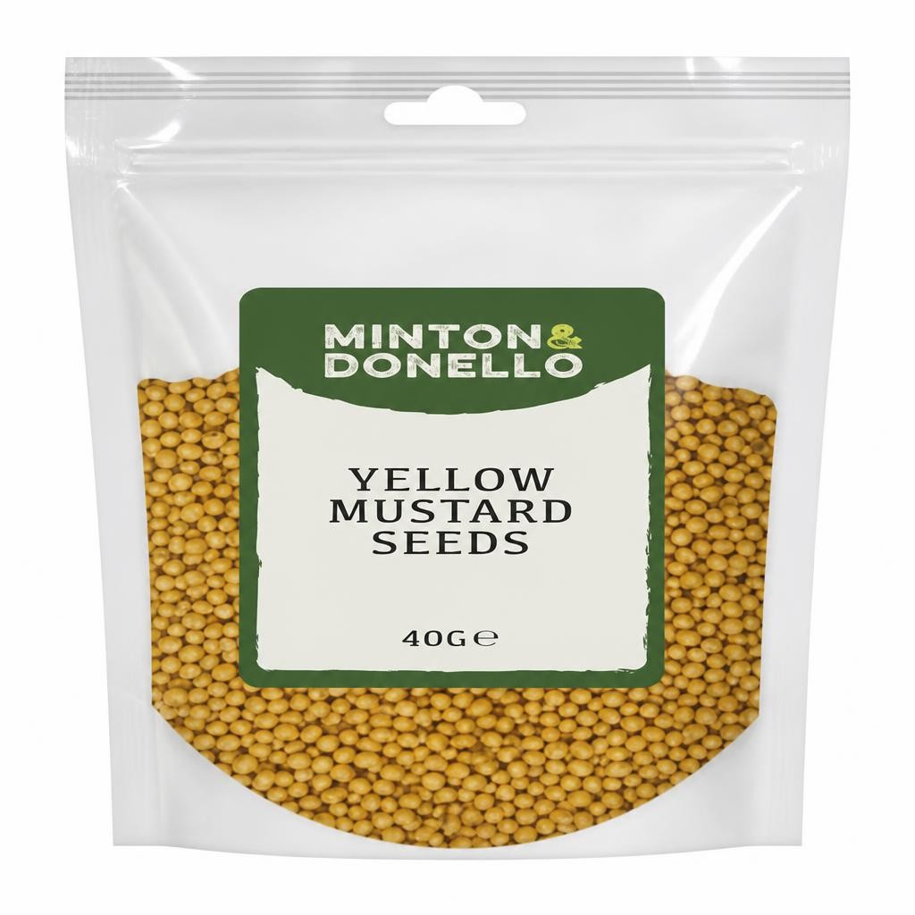 Minton & Donello Yellow Mustard Seeds 10 x 40g