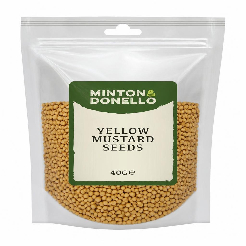 Minton & Donello Yellow Mustard Seeds 10 x 40g