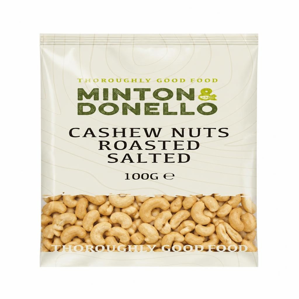Minton & Donello Roasted & Salted Cashew Nuts 6 x 100g