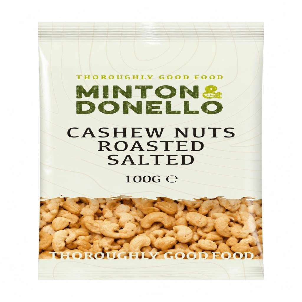 Minton & Donello Roasted & Salted Cashew Nuts 6 x 100g