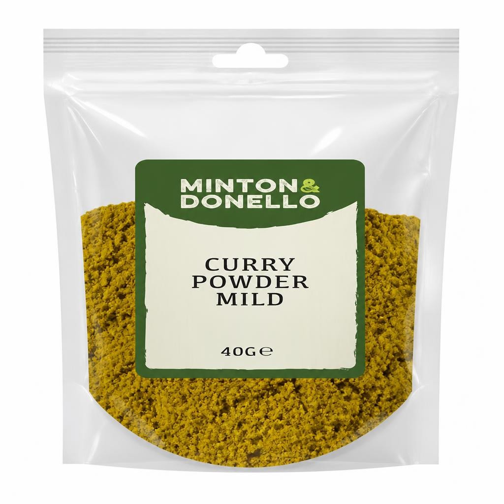 Minton & Donello Mild Curry Powder 10 x 40g