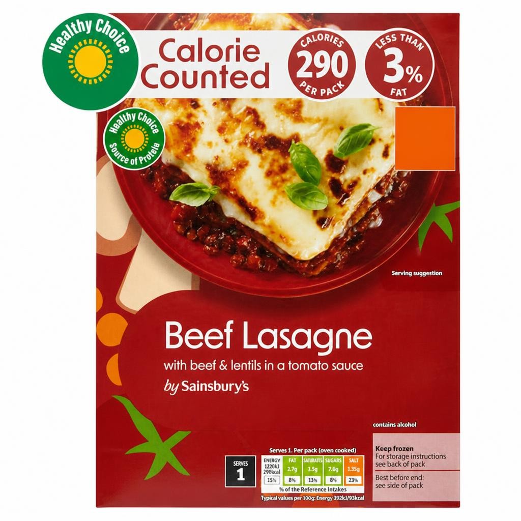 Sainsbury's Calorie Counted Beef Lasagne 350g