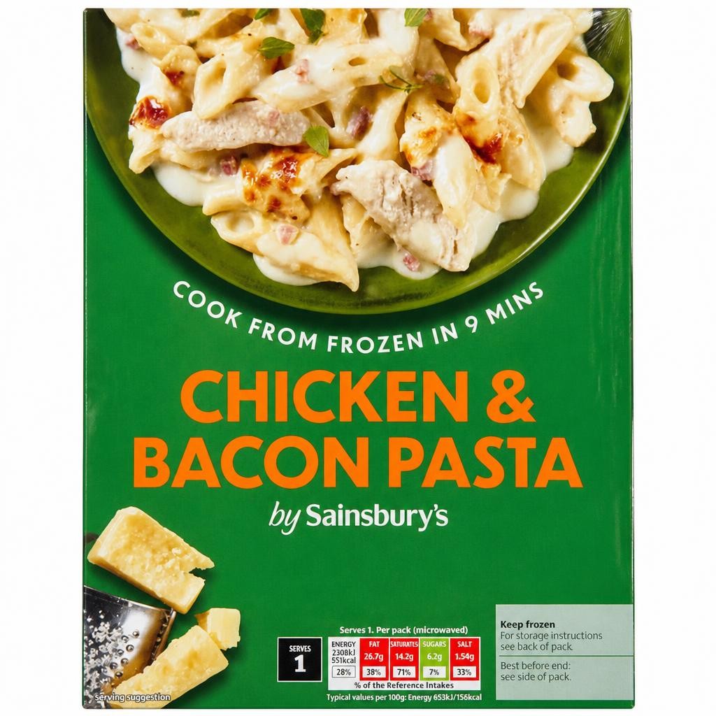 Sainsbury's Chicken & Bacon Pasta 400g