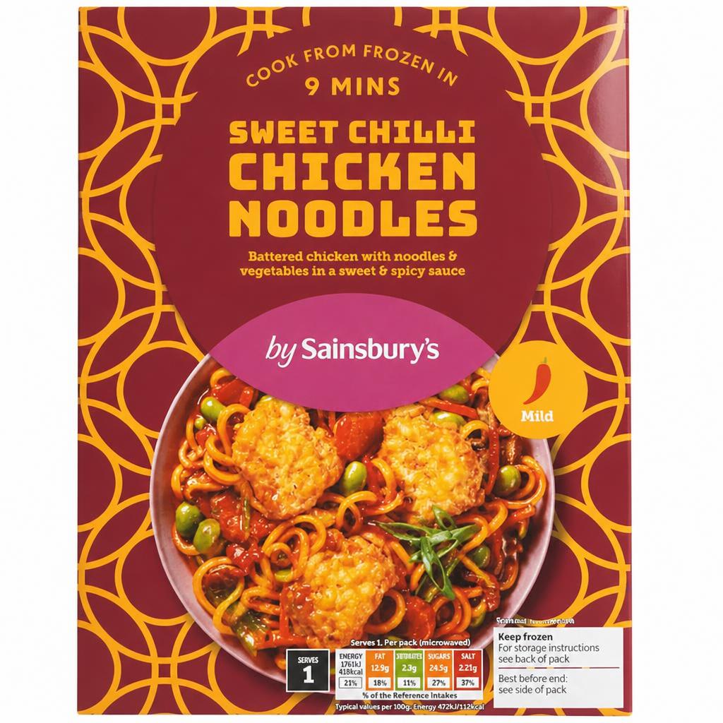 Sainsbury's Sweet Chilli Chicken Noodles 400g