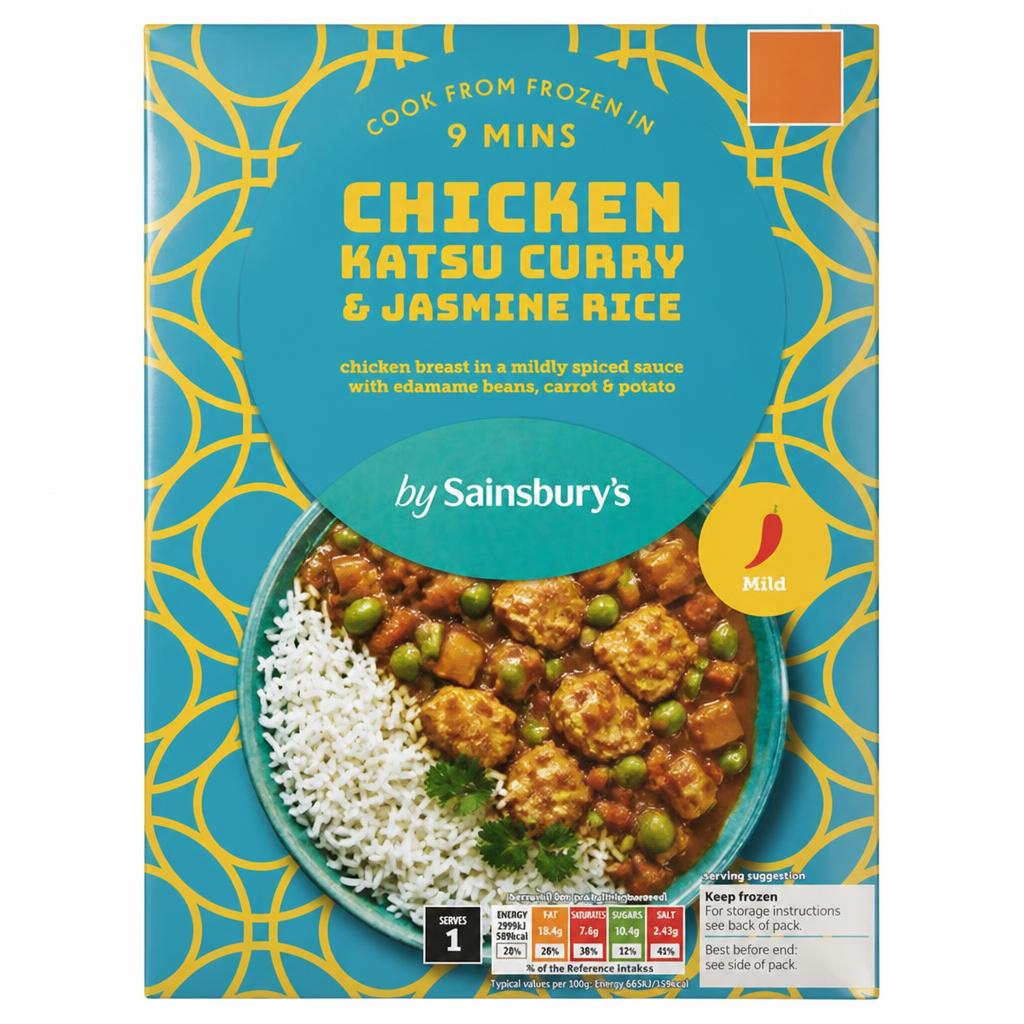 Sainsbury's Chicken Katsu Curry & Jasmine Rice 400g