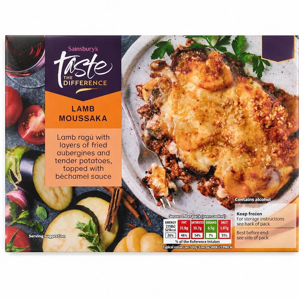 Sainsbury's Lamb Moussaka, Taste the Difference 400g