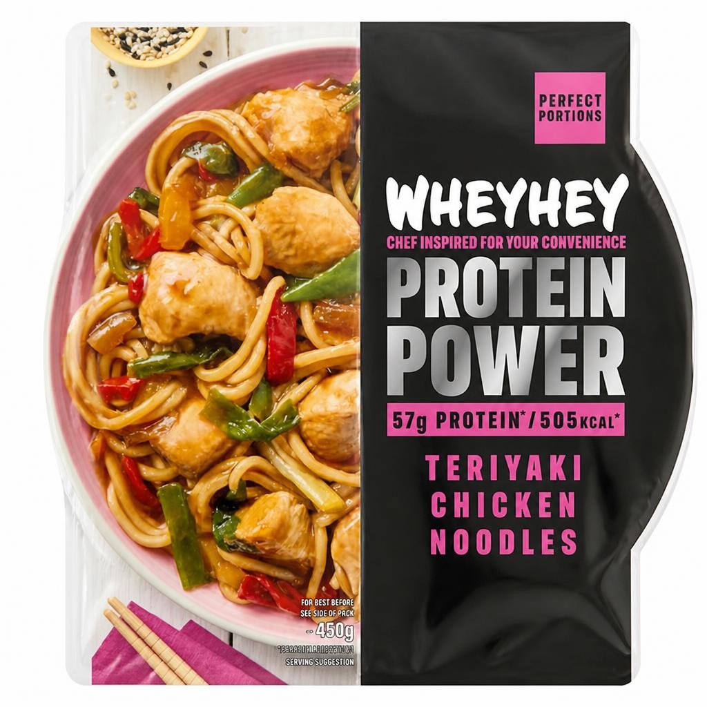 Wheyhey Protein Power Teriyaki Chicken Noodles 450g