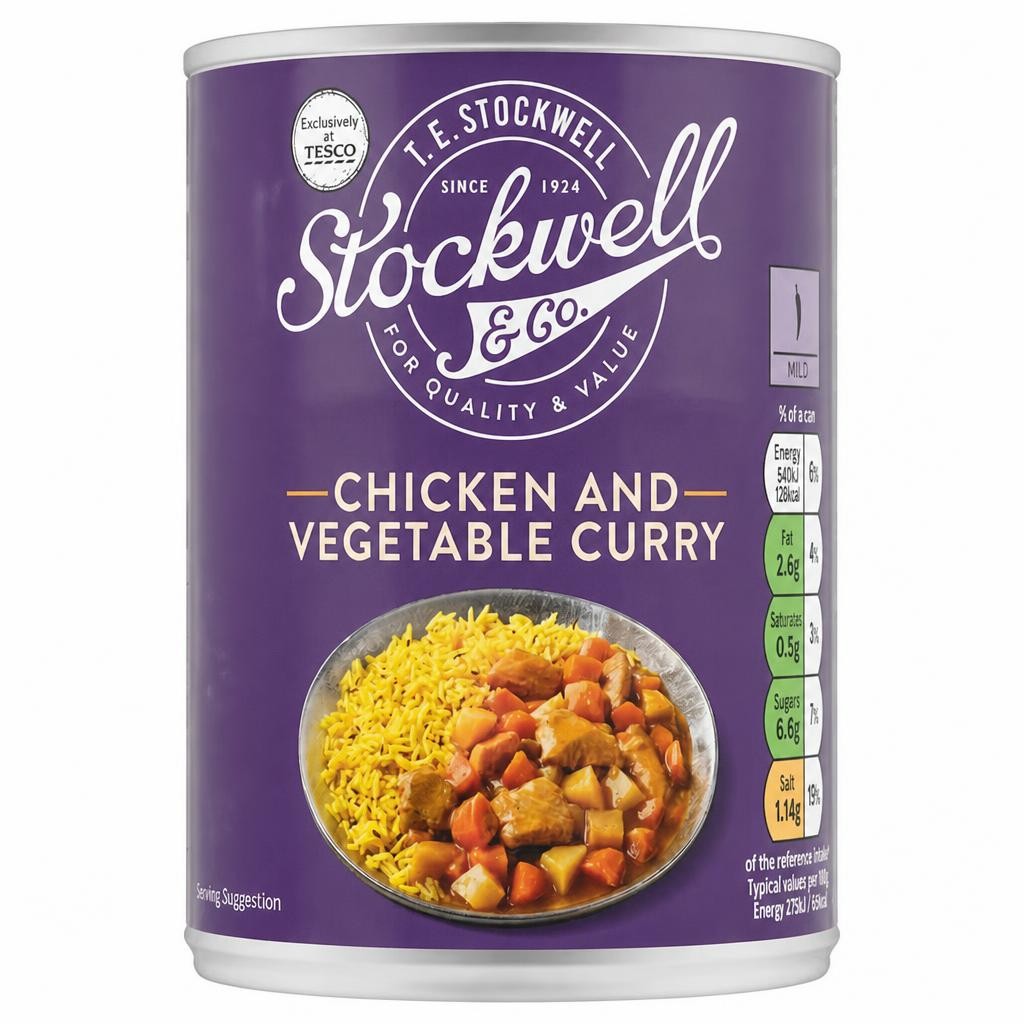 STOCKWELL & CO CHICKEN & VEG CURRY 392G