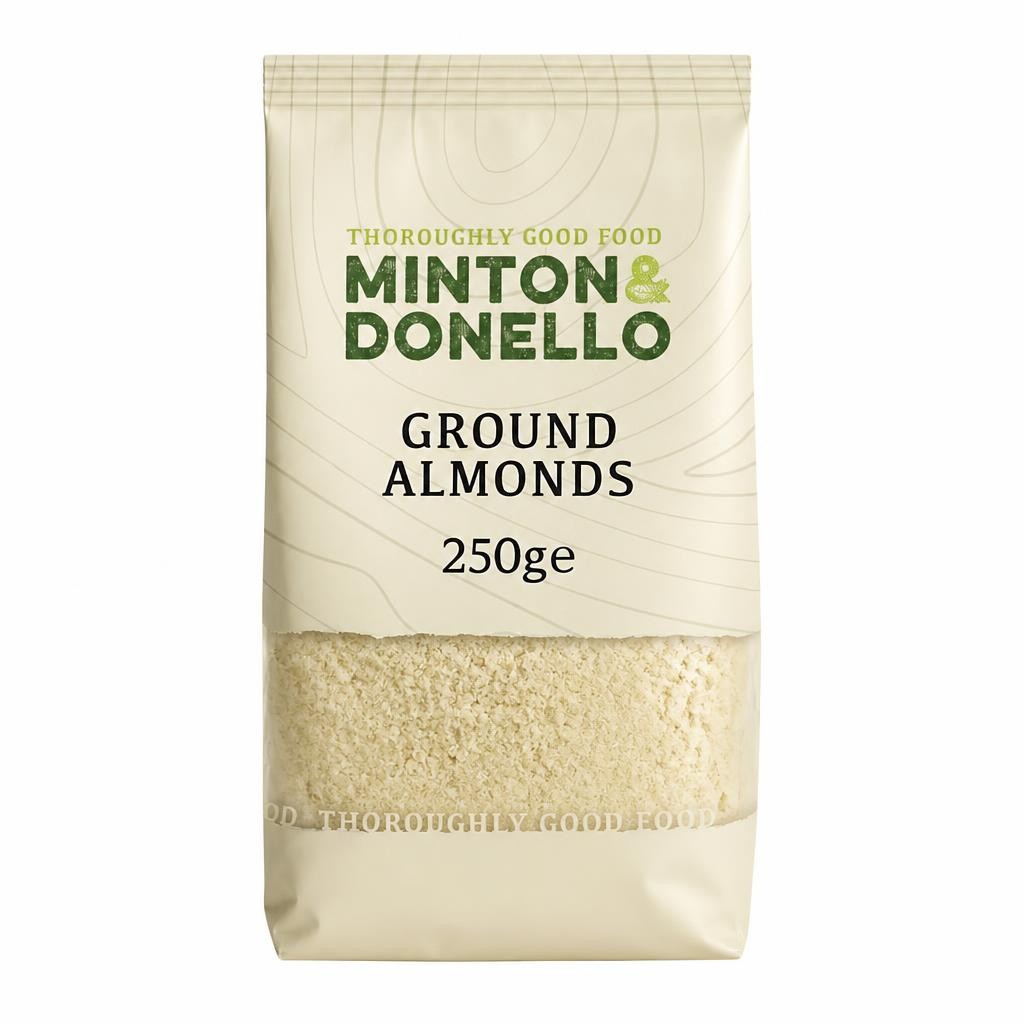 Minton & Donello Ground Blanched Almonds 6 x 250g