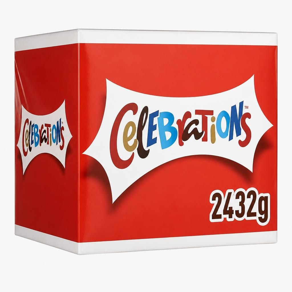 Celebrations Bulk Chocolate Box, 2.4kg, Assorted Chocolates Gift Box with Mini Chocolate Bars & Biscuits