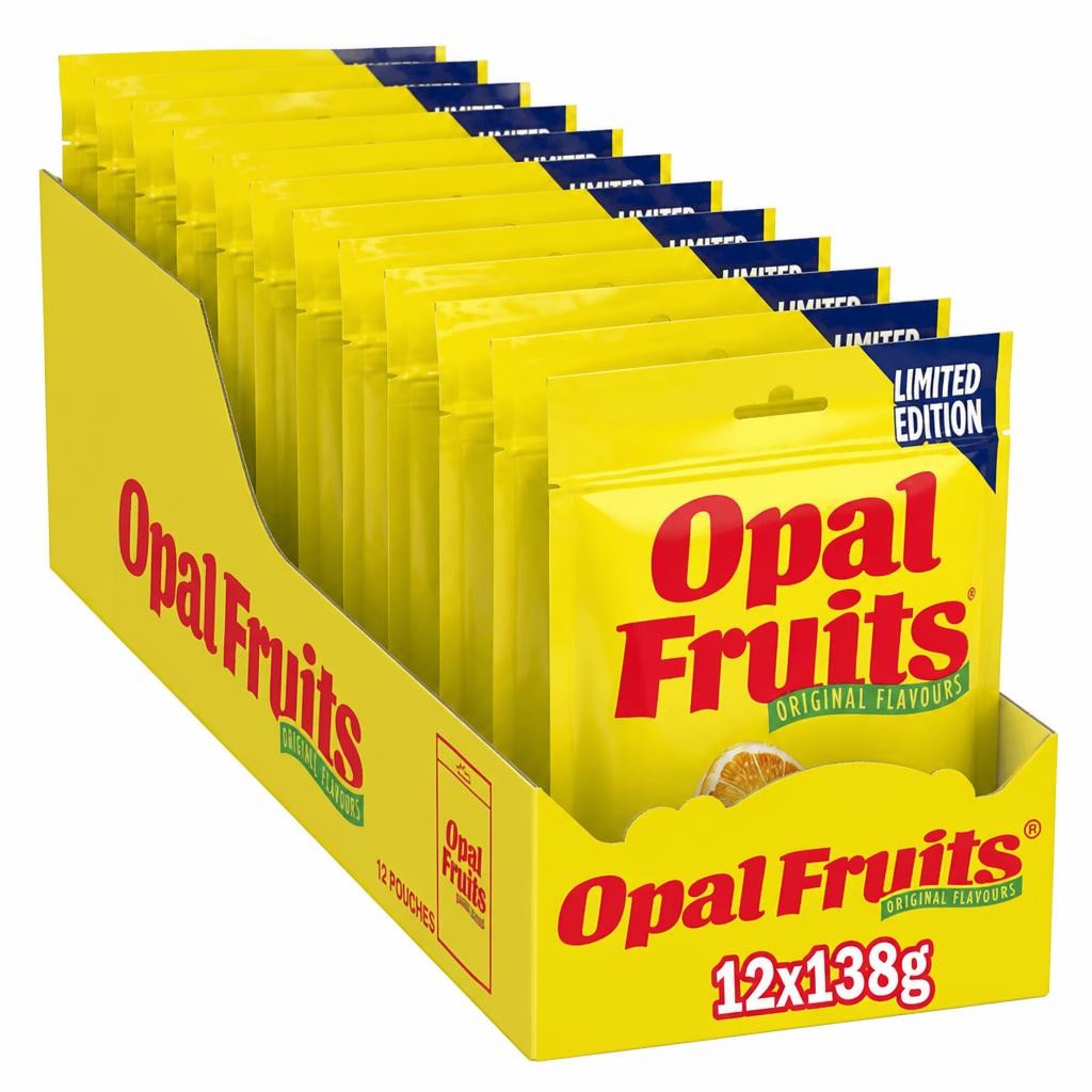 Opal Fruits Original Retro Sweets 138g Full Case - 12 Bags