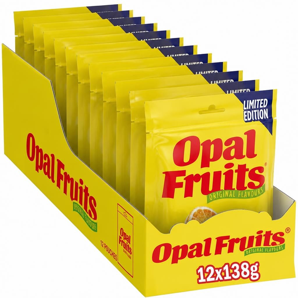 Opal Fruits Original Retro Sweets 138g Full Case - 12 Bags
