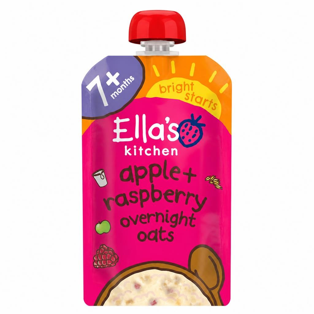 Ella's Kitchen Apple + Raspberries Overnight Oats 7+ Months 100g
