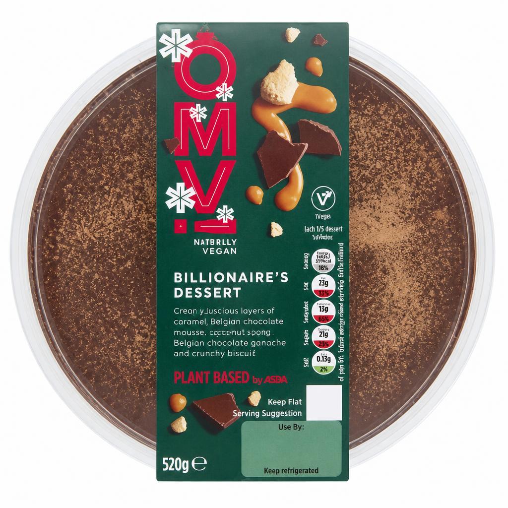 ASDA Plant Based by  OMV! Billionaire's Dessert 520g